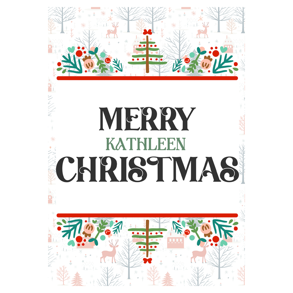 Winter Forest Christmas Ecard