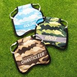 Henkilökohtainen Monivärinen Camouflage Design Hengittävä kana satula Protector nimi Pet Party lahja maanviljelijä lemmikkieläinten kana omistajille 3
