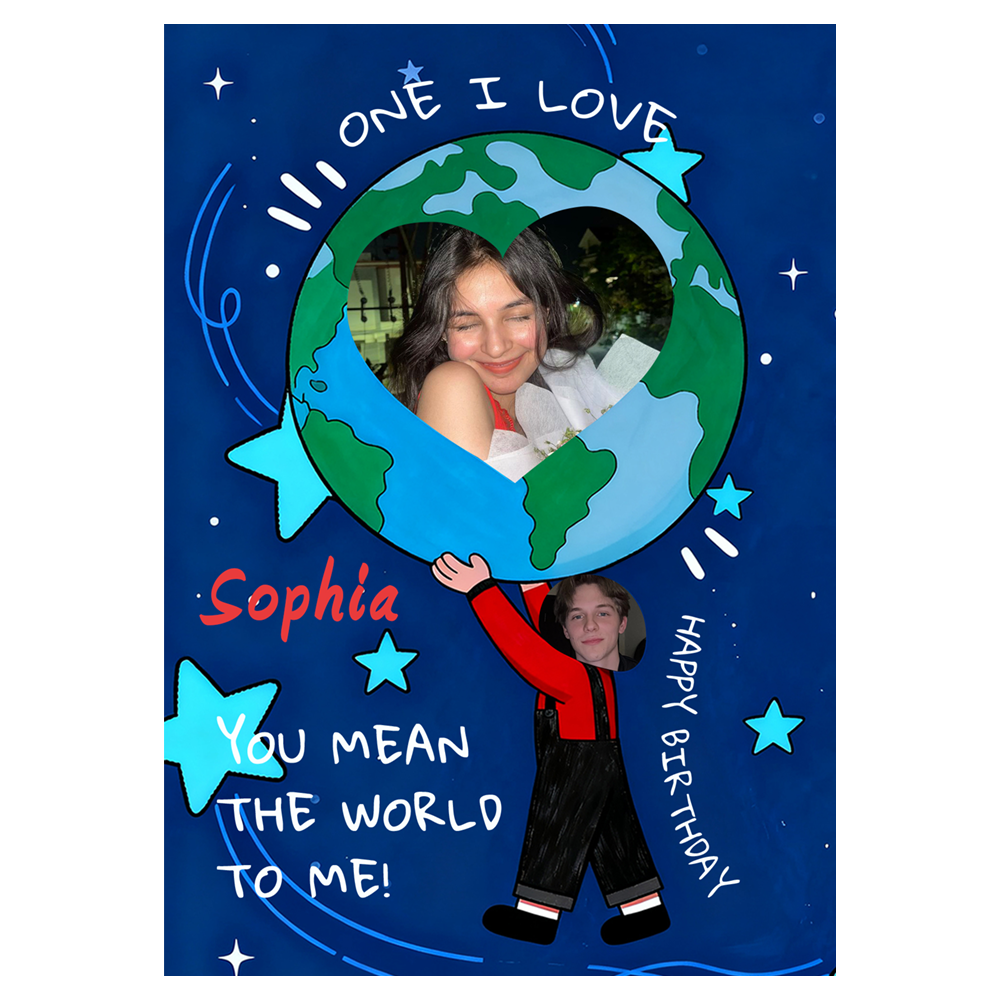 You Mean The World to Me Birthday Ecard