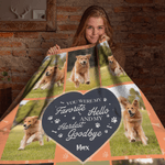 Personalised Bone Paw Print 8 Photos Soft Throw Blanket with Name Home Decor Daily Use Birthday Gift for Pet Owners