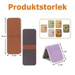 Personligt bokmärke för födelsedag i PU-läder med magnet och tecknad figur samt namn och initialer perfekt present till bokälskare