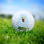 Spersonalizowana piłka golfowa z imieniem i postacią z kreskówki Urodzinowy sportowy prezent dla golfistów Gracze w golfa