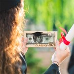 Personalized Graduation Cap Wooden Money Holder with Name Funny Cash Party Favor Gift for Class of 2026 Graduates