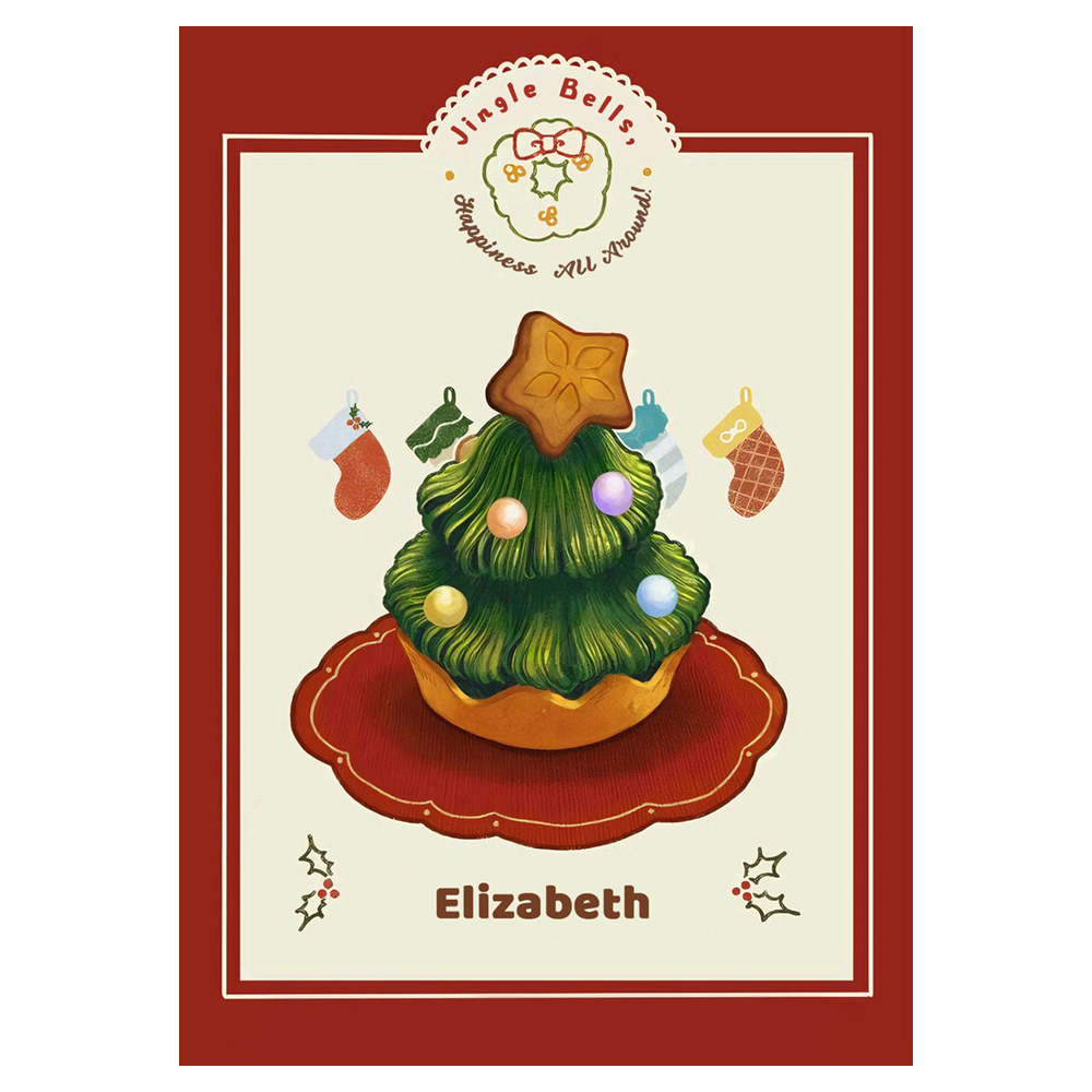 Dessert Style Tree Christmas Ecard
