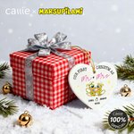 Spersonalizowana ceramiczna ozdoba z długim ogonem Marsupilami z imionami Dekoracja domu Prezent świąteczny dla dzieci Przyjaciele Rodzina | Callie × Marsupilami®