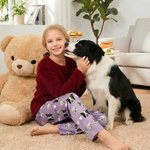 Personalisierte 1-4 Haustier Gesicht Fotos Multicolor Kind Frau Mann Pyjama Hose mit Kordelzug täglich tragen Geburtstagsgeschenk für Tierliebhaber Besitzer