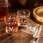 Verre Rock Whisky 10 oz avec nom Cadeau d'anniversaire de Saint-Valentin pour couple