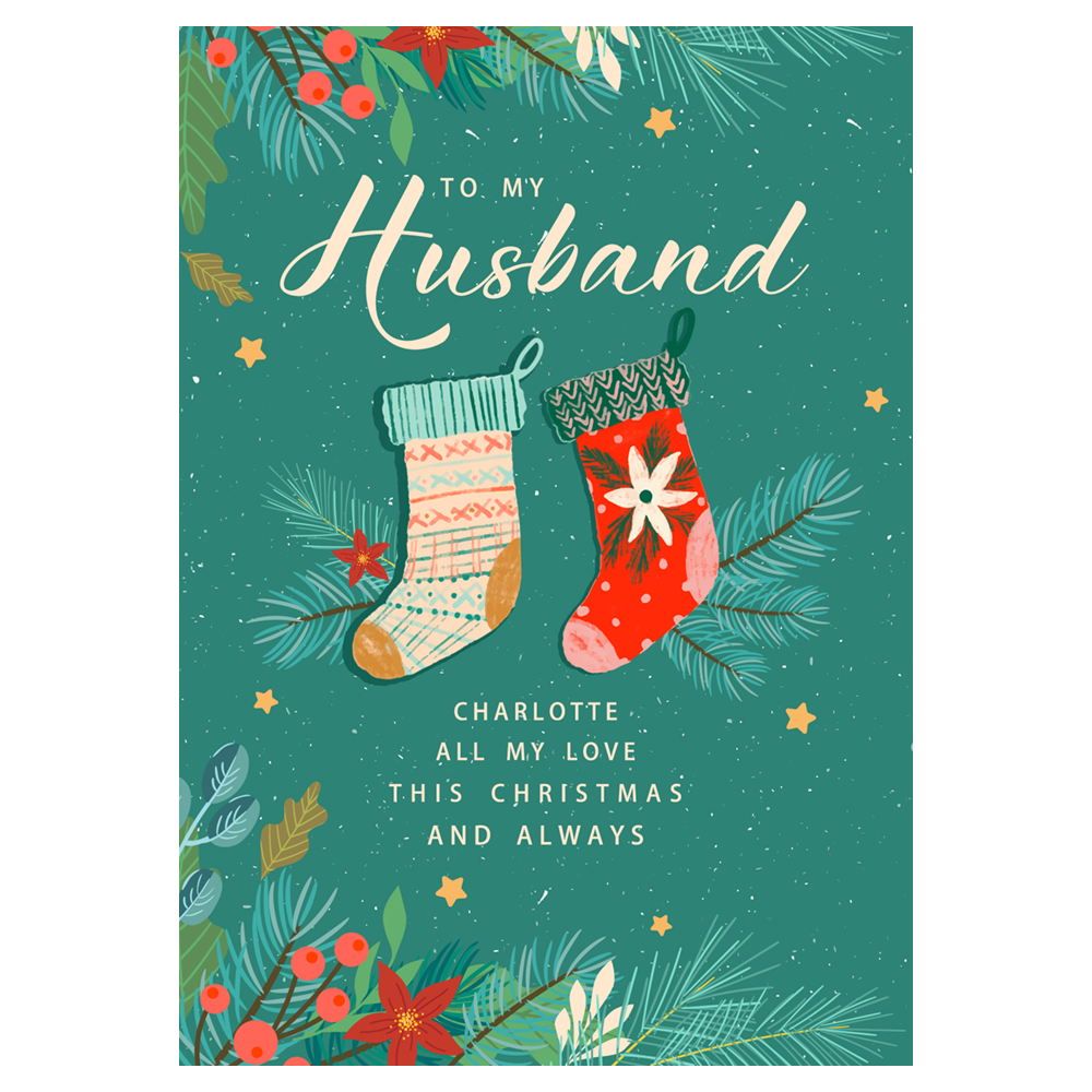 Christmas and Always for Husband Ecard