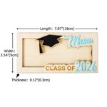 Personalized Graduation Cap Wooden Money Holder with Name Funny Cash Party Favor Gift for Class of 2026 Graduates