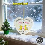 Spersonalizowana ceramiczna ozdoba z długim ogonem Marsupilami z imionami Dekoracja domu Prezent świąteczny dla dzieci Przyjaciele Rodzina | Callie × Marsupilami®