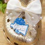 Personalised 3D-Printed Loudspeaker Pom Pom Design Shoe Charm with Name Shoes Decoration Gift for Cheerleaders