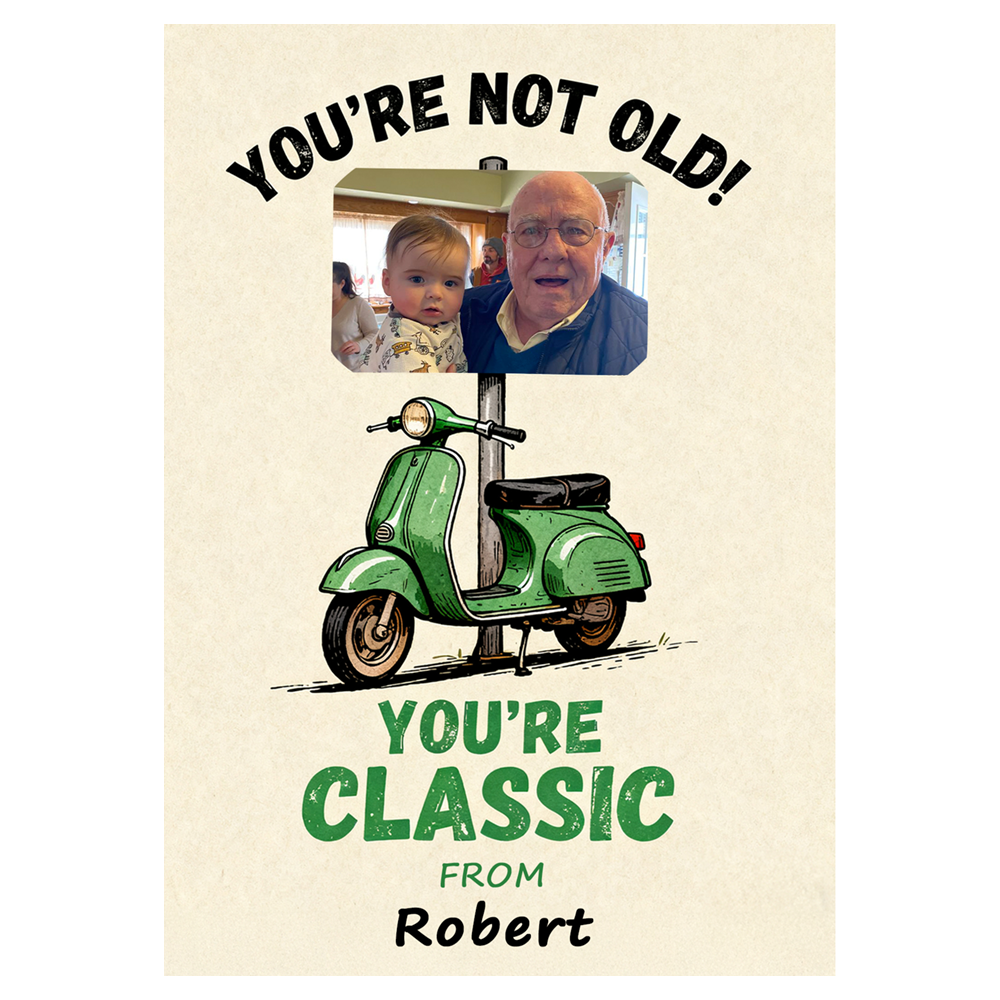 Scooter Photo Birthday Ecard