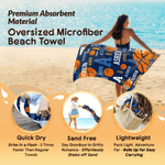 Spersonalizowany ręcznik plażowy Basketball Quick Dry Oversized z mikrofibry z imieniem i inicjałami na plażę Prezent świąteczny dla miłośników koszykówki Gracze