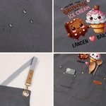 Grembiule regolabile personalizzato per coppia di buongustai con nome Regalo di San Valentino, anniversario e compleanno per coppia