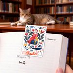 Gepersonaliseerde Folk Art Dieren Bloem Magnetische Bladwijzer Clip met Naam Lezen Verjaardagscadeau voor boekenliefhebbers Bookworms