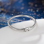 Anillo personalizado de plata de ley de las constelaciones del zodiaco con estrella grabada Joyería Aniversario Regalo de San Valentín para mujeres Aficionadas a la astrología