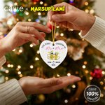 Spersonalizowana ceramiczna ozdoba z długim ogonem Marsupilami z imionami Dekoracja domu Prezent świąteczny dla dzieci Przyjaciele Rodzina | Callie × Marsupilami®