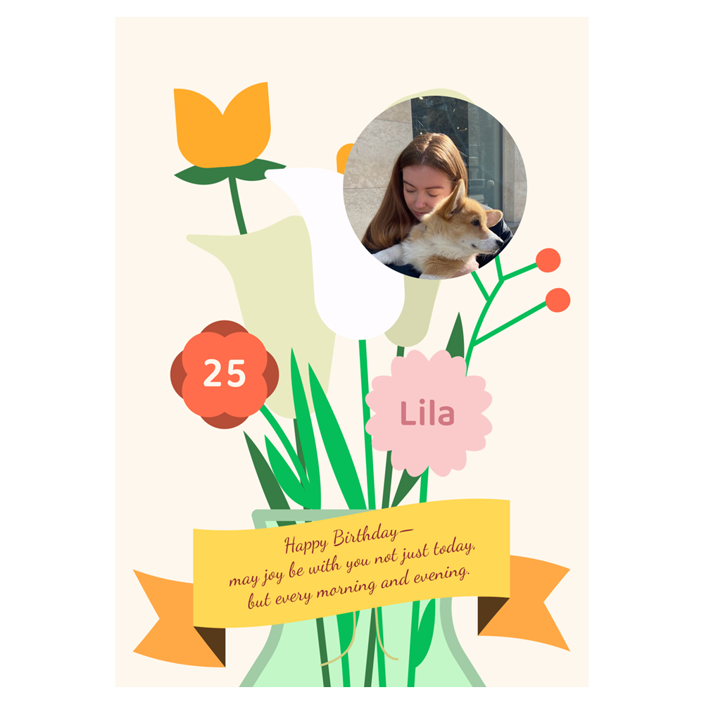May Joy Be With You Birthday Ecard