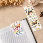 Gepersonaliseerde Folk Art Dieren Bloem Magnetische Bladwijzer Clip met Naam Lezen Verjaardagscadeau voor boekenliefhebbers Bookworms