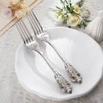 Personalised Vintage Cake Forks Knife Server Cutting Set with Engraving Text and Box Anniversary Wedding Engagement Gift for Couple Newlyweds