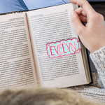 Personalized Multicolor Cloud Heart XOXO Magnetic Bookmark Clip with Name Daily Use Valentine's Day Gift for Girlfriend Reading Lover