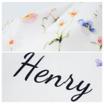 Personalisierte Wildblumen wickeln Decke Knoten Hut Stirnband mit Namen Kinderzimmer Dekor Baby Dusche Geburtstag Geschenk für neugeborenes Baby