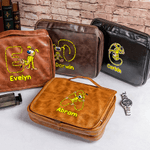 Henkilökohtainen pitkä häntä Marsupilami PU Nahka roikkuu WC laukku nimi Travel Essential syntymäpäivälahja miehille | Callie × Marsupilami®