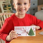 A Joyful Christmas Envelope of Surprise - Custom Christmas Money Wallet with Santa Elk Tree Design & Name, Perfect Stocking Stuffer for Kids