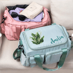 Henkilökohtainen Syntymä Kukka Multi-Compartment Suuri Travel Bag nimi ja olkahihna Travel Syntymäpäivä lahja naisille 6
