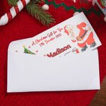 A Joyful Christmas Envelope of Surprise - Custom Christmas Money Wallet with Santa Elk Tree Design & Name, Perfect Stocking Stuffer for Kids