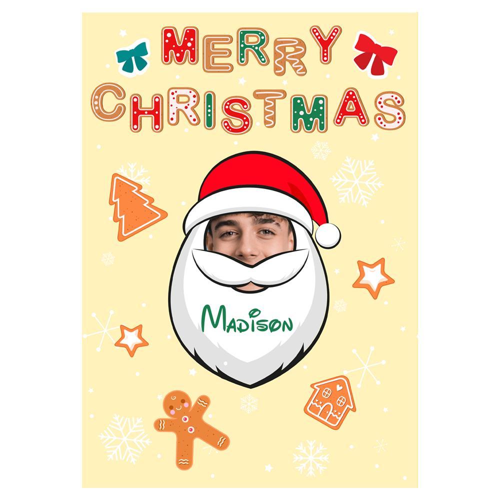 Gingerbread Santa Christmas Ecard