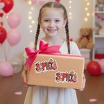 Gepersonaliseerde Hart Cupido Rode Naam Ontwerp Set van 2 Waterdichte Stickers Verjaardag Valentijnsdag Cadeau voor Paar Familie Vriendin