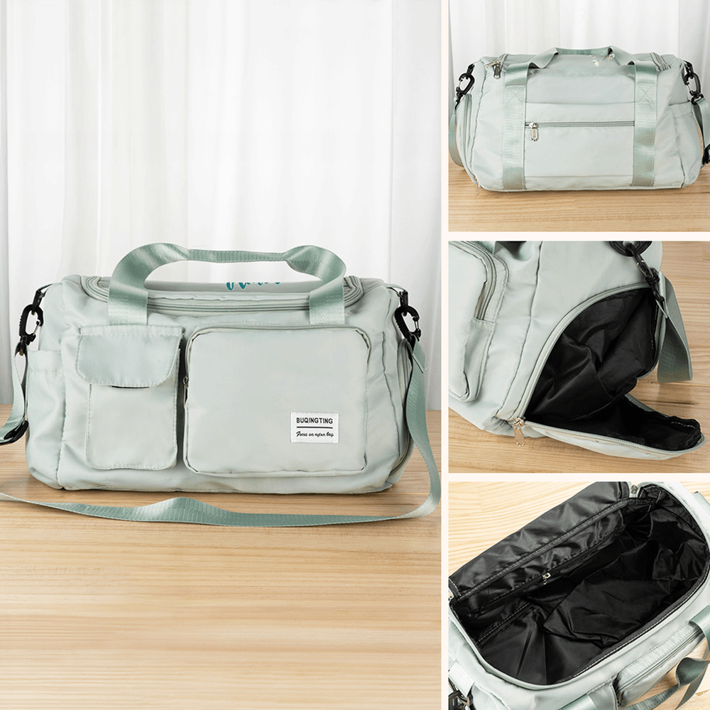 Henkilökohtainen Syntymä Kukka Multi-Compartment Suuri Travel Bag nimi ja olkahihna Travel Syntymäpäivä lahja naisille 7