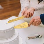 Slice Into a Lifetime of Sweet Memories - Personalised Engraved Names and Date Cake Cutting Set Wedding Bridal Shower Gift