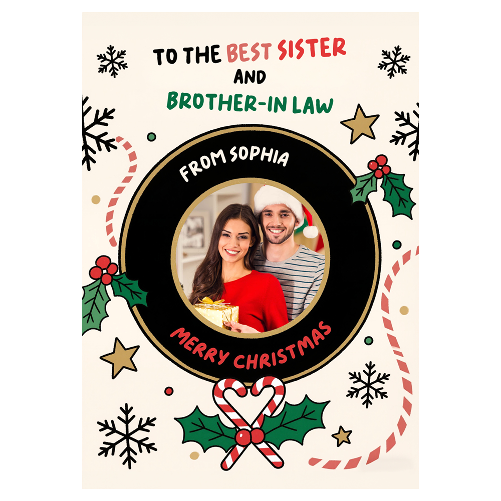 Best Sister and Brother In Law Christmas Ecard