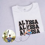 Personalised Funny Photo Baseball Football Kid Adult T-shirt Sweatshirt Hoodie with Name and Number Birthday Sports Game Day Gift for Sports Lovers