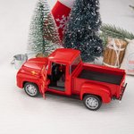 Personalised Vintage Pickup Lorry with Christmas Tree Farmhouse Decor