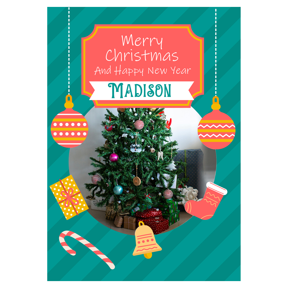 Hanging Greeting Photo Christmas Ecard