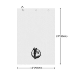 Personalised Embroidered Golf Theme Design Waffle Sport Towel with Name Initial and Carabiner Clip Golf Club Daily Training Gift for Golf Lovers