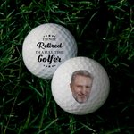 Balle de golf personnalisée avec photo et style - Cadeau d'anniversaire de retraite et de fête pour papa et golfeurs