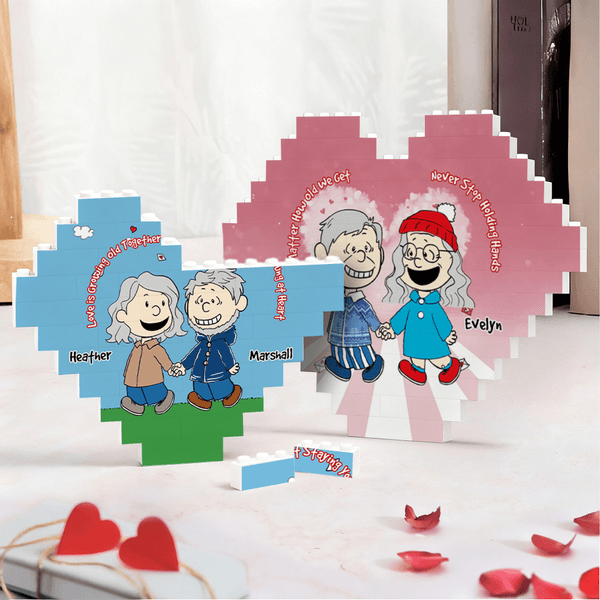 Casse-tête ABS personnalisé avec nom Cadeau d'anniversaire de Saint-Valentin pour couple