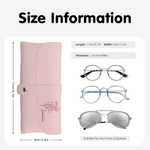 Etui à lunettes en cuir PU personnalisé avec nom Sac de rangement pour usage quotidien Accessoires de voyage Cadeau d'anniversaire pour femmes Filles Etudiants
