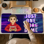 Personalizzato Cartoon Character Gamepad Mouse Pad Tappetino per mouse da scrivania con nome e testo Accessorio per computer Giorno del gioco Regalo di compleanno per gli amici