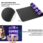 Personalizzato Cartoon Character Gamepad Mouse Pad Tappetino per mouse da scrivania con nome e testo Accessorio per computer Giorno del gioco Regalo di compleanno per gli amici