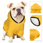 Personalised 3D Cartoon Dog Soft Warm Puppy Dog Hoodie Clothes with Name and Text Pet Party Birthday Gift for Pet Lover Owner