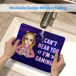 Personalizzato Cartoon Character Gamepad Mouse Pad Tappetino per mouse da scrivania con nome e testo Accessorio per computer Giorno del gioco Regalo di compleanno per gli amici