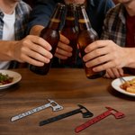 Personalisierte lustige Feuer Axt Flaschenöffner mit Namen Bier Accessoire Feuerwache Outdoor-Aktivitäten Bachelor Party Geschenk für Feuerwehrleute
