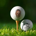 Balle de golf personnalisée avec photo et style - Cadeau d'anniversaire de retraite et de fête pour papa et golfeurs