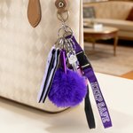 Personalised Multi-functional Star Softball Baseball Safety Keychain Set with Strap and Lamp Birthday Gift for Women