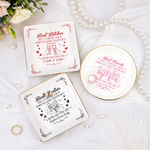 Personalised Best Friends Heart Cheers Ceramic Jewellery Dish with Title and Name Daily Use Birthday Gift for Sisters Friends